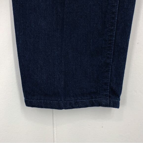 Lee VTG 80s Relaxed Tapered Ankle Pleated Jean Deadstock Size 10 Dark Blue - Picture 5 of 15